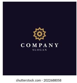 Vector Logo Design Template For Boutique, Hotel, Restaurant, Jewelry. 