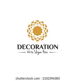 Vector Logo Design Template For Boutique Hotel, Restaurant, Jewelry. Sun Symbol