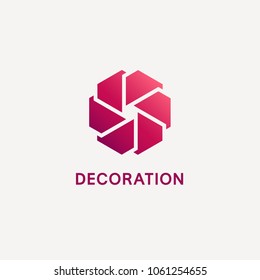 Vector logo design template business, decor items and home decoration. 