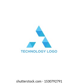 Vector logo design template for business. Technology sign.