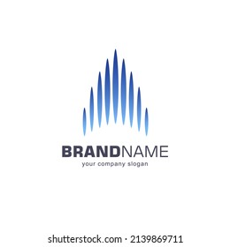 Plantilla de diseño de logotipo vectorial para empresas. Signo abstracto.
