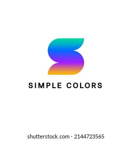 Vector logo design template for business. Letter S. 