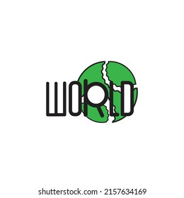 Plantilla de diseño de logotipo vectorial para empresas. icono mundial.