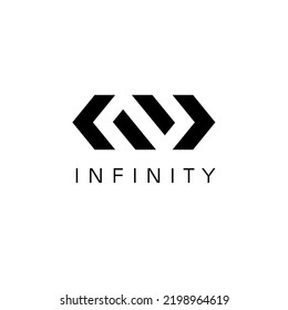 Vector logo design template for business. Infinity symbol.