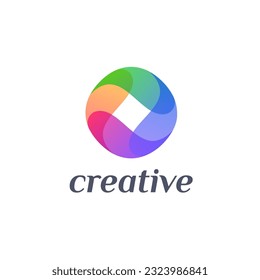 Plantilla de diseño de logotipo vectorial para empresas. Señal de la letra O.