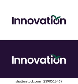 Vector logo design template for business. Innovation sign
