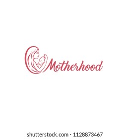 Vector logo design template of child care, motherhood and childbearing