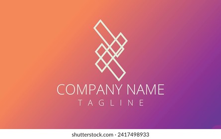 Vector logo design template. Corporate identity design element. Business sign.