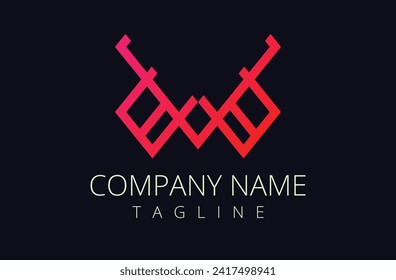 Design-Vorlage für Vektorgrafik-Logo. Corporate Identity Design Element. Geschäftszeichen.
