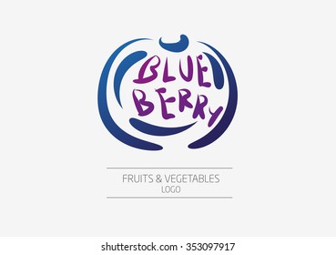 Vector logo design. Template. Fruit and vegetable icon.