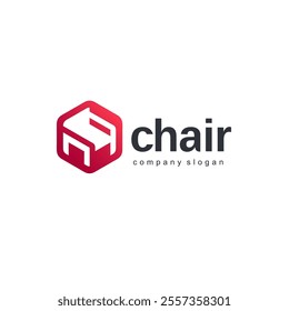 Vector logo design template.  Furniture abstract sign. 