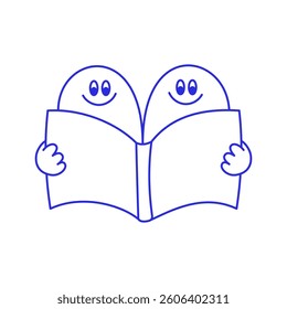 Vector logo design template and graphic element for advertising, branding, posters and banners, funny cartoon illustration with smiling character and mascot, 

