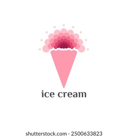 Vector logo design template. Ice Cream sign.