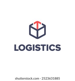 Modelo de design de logotipo vetorial para logística. 
