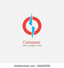 Vector logo design template. Modern concept for travel, tourism, business, search. flat style design