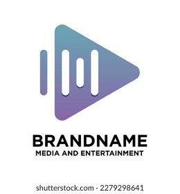 Design-Vorlage für Vektorgrafiken-Logo mit Musikthema