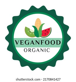 Vector logo design template. Organic food sign