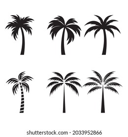 Vector logo design template with palm tree - abstract summer and vacation badge and emblem for holiday rentals, travel services, tropical spa and beauty studios.