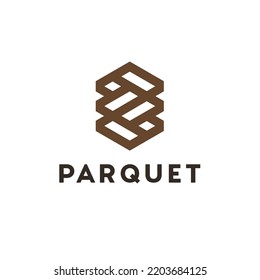Vector logo design template for parquet, laminate, flooring, tiles.
