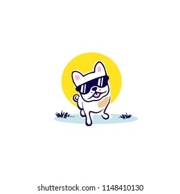 Vector logo design template for pet shops, veterinary clinics and homeless animals shelters