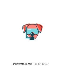 Vector logo design template for pet shops, veterinary clinics and homeless animals shelters