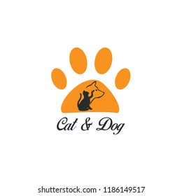 Plantilla de diseño del logotipo de vectores para tiendas de mascotas