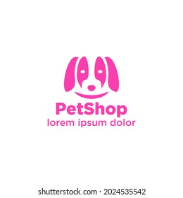 Vector logo design template for pet shops, veterinary clinics and homeless animals shelters. dog icon. badges for websites, prints or business