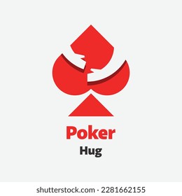 Vector logo design template for poker. Poker club. Vector illustration.