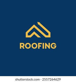 Vector logo design template. Roofing abstract sign. 