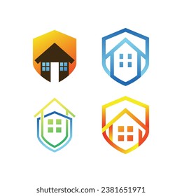 Vector logo design template. Set of Creative Shield Concept Logo Design Template