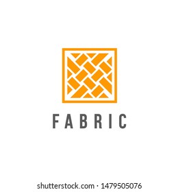 Vector logo design template for shop fabric, knitting, textile.