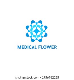 Vector logo design template. Sign for medicine and health. 
