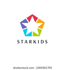 Vector logo design template. Star sign icon.