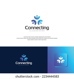 Vector logo design template. Tech sign