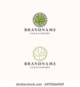 Vector logo design template. tree Garden icon.