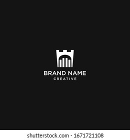 Diseño del logotipo de vectores en un estilo lineal minimalista a la moda - concepto de diseño interior - muebles y elementos de decoración de casas y edificios