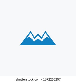 Vector of logo design template in trendy linear style - landscape illustrations with mountains  travel badges and prints