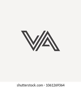 Vector logo design template. A and V letter. 