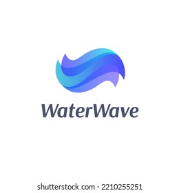 Vector logo design template. Water Wave. Clean water. 