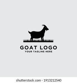 Vector logo design template for wild goat