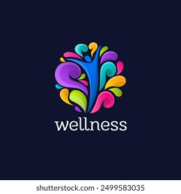 Vector logo design template. Women's health and wellness icon