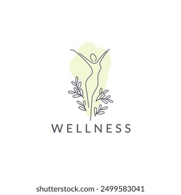 Vector logo design template. Women's health and wellness icon