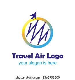 Vector logo design templates for airlines, airplane tickets, travel agencies - planes and emblems .