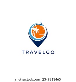 Vector logo design templates for airlines, airplane tickets, travel agencies - planes and emblems