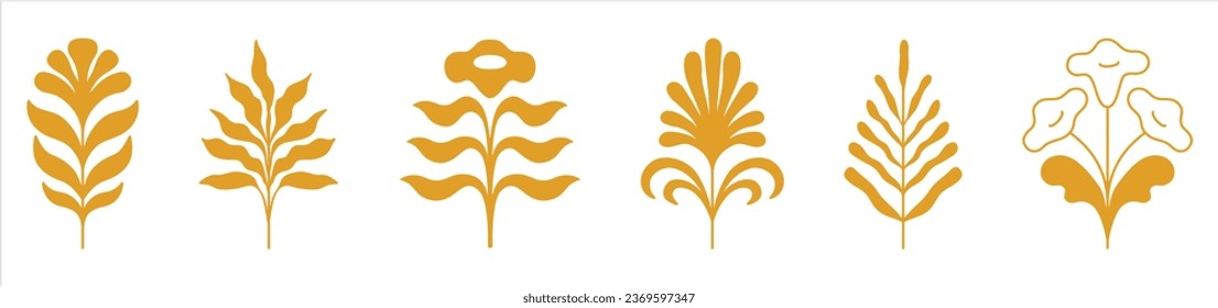 Vector logo design templates, elements, organic, eco and bio stickers and badges, ecology and recycle concepts, nature and environment, tree and leaves