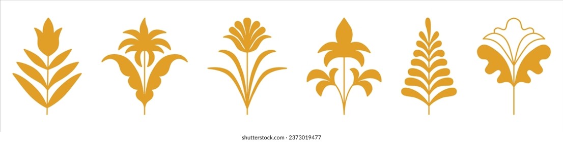 Vector logo design templates, elements, organic, eco and bio stickers and badges, ecology and recycle concepts, nature and environment, tree and leaves