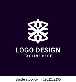 Vector logo design templates with linear styles, floral badges, emblems for fashion, beauty, jewelry industry, etc. anyway you want, editable