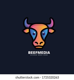 Plantillas de diseño de logotipo de vectores en colores gradientes brillantes.Vector de iconos