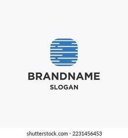 Vector logo design for water and pipes. Water Association.