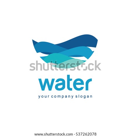 Vector logo design for water and plumbing. Water Association. 